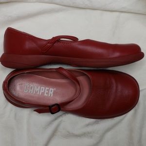 Camper Mary Janes Red EUC Spain 38 US 7-7.5